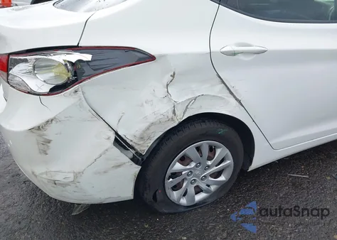 2012 Hyundai Elantra Limited z USA, uszkodzony, nr VIN 5NPDH4AE5CH150821